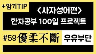 우유부단/사자성어/한자강의/공무원한자/한자급수/한자공부100일프로젝트