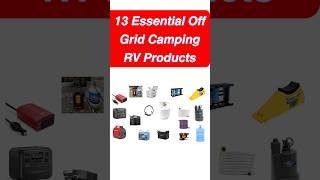 13 Essential Off Grid RV Camping Products  #rvliving #rvlife #rvfulltime