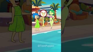 Help Anger get into the swimming pool with Disgust | Inside Out 2 #shorts