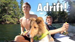 Adrift in a DINGHY with our New PUPPY!    Burke Bunch Moments e448