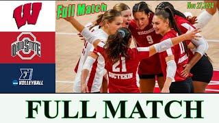 Wisconsin vs Ohio State Full Match | Women's College Volleyball 2024 | NCAA Volleyball 2024