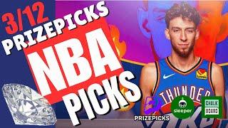 NBA PRIZEPICKS | CHALKBOARD | SLEEPER | PROP PICKS | WEDNESDAY | 3/12/2025 | NBA BETTING | BET PROPS