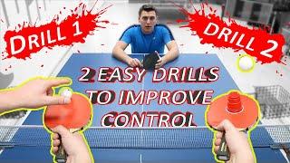 EASY FUN Exercise Drills for Kids & Adults Beginner level | NO TABLE | TABLE TENNIS / PING PONG