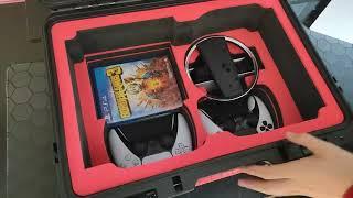 Hard Carrying Case for Playstation 5 Pro Discs/Digital Edition Console！