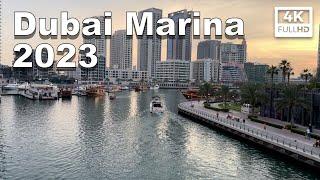 Dubai Marina 2023  short tour 4K