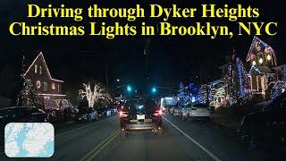 Driving through Dyker Heights Christmas Lights in Brooklyn, NYC | New York City | streetview819