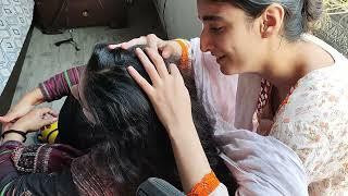 With Sound ||My long Curly Hair's Routine  Oiling / Nitpicking / Lice Picking || ASMR Pakistan