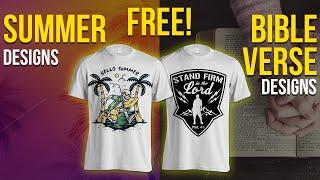 SUMMER AND BIBLE VERSE DESIGN PACK FOR SHIRT PRINTING BUSINESS