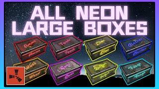 All NEON Storage Skins – Large Wood Box Edition | RUST