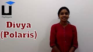 Divya - Polaris - Payilagam Placement - Motivational Videos - Software Developer