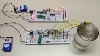 Wireless Water Level Indicator Without Microcontroller (Using 434MHz RF Module and HT12E, HT12D)