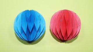 How To Make A Paper Honeycomb Ball - DIY Paper Honeycomb Tutorial