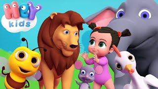 Som dos animais infantil | Desenho animais | HeyKids - Musica Infantil