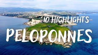 TOP 10 highlights, the MOST BEAUTIFUL places on the Peloponnese peninsula |Greece|