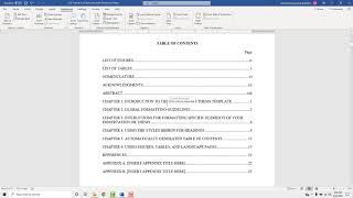 Thesis and Dissertation Formatting Tutorial 1: An Overview of the Preliminary Pages