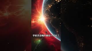宇航员目睹的最后一缕光？