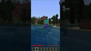 Minecraft WTF Moment, Shocking Steve Run On The Water | Short