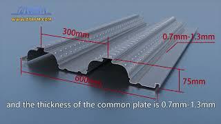 metal floor deck machine TR60 steel deck roll forming machine