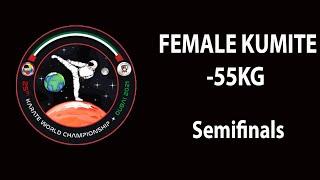 Karate Dubai 2021 | Female -55kg - SEMIFINALS | WORLD KARATE FEDERATION