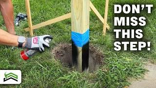 Best Method For Setting A Post | Fence, Deck, & Mailbox