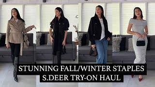 FALL WINTER ELEVATED LOOKS AND OUTFITS FT. SDEER | TRY ON HAUL FOR BLACK FRIDAY!