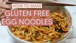 How to make GLUTEN FREE Egg Noodles - Only 5 Ingredients!