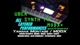 Uber SYNTH FX MODX Sample Pack Yamaha Montage All Layers Demo Synthesizer