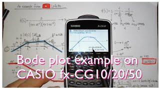 Bode plot example on CASIO fx-CG10 and fx-9860GII