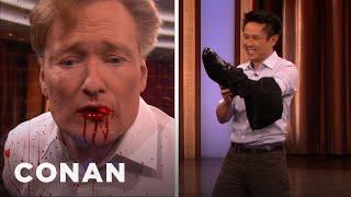 Steven Ho Kicks Conan's Teeth Out | CONAN on TBS