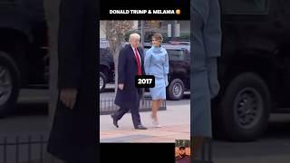 Donald Trump & Melania Trump 2017 vs 2025! #donaldtrump #melaniatrump #trump #trumpnews #shorts #fyp