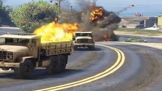 Irani Fighter Jets & Tanks Attack on Israeli International & Military Airport of Tel-Aviv - GTA 5