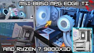 9800x3D + B850 MSI MPG Edge Ti : How to Setup your Motherboard for the best Gaming CPU White Build