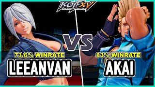 KOF XV  Leeanvan (Ángel/Whip/Isla) vs Akai (Benimaru/Blue Mary/Sylvie)