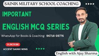 Sainik School English MCQs | Sainik School Online Coaching | English Grammar for Sainik School