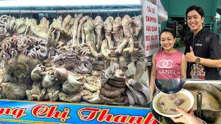 Sửng sốt Quán Cháo Lòng Hoành Tráng Nhất Sài Gòn toàn nhập đồ từ Vissan vô cùng sạch sẽ chỉ 35k/tô
