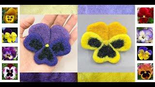 Needle Felt a Pansy Tutorial For Beginners