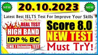 IELTS LISTENING PRACTICE TEST 2023 WITH ANSWERS | 20.10.2023