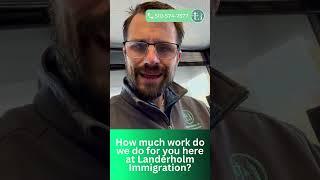 How much work do we do for you here at Landerholm Immigration