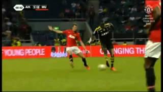 Robin Quaison AMAZING Goal ~~ AIK Stockholm vs Manchester United (1-1) 06/08/2013