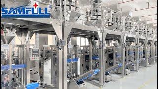 Samfull multihead weigher vffs vertical form fill seal  packaging machine