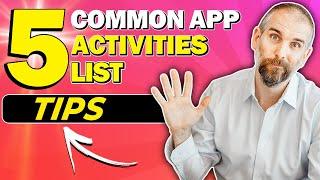 How to Write an Awesome Common App Activities List [Course preview]