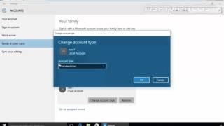 Windows 10 How to create a new user local account