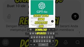 Cara Chat dengan Gpt 4 Gratis Tanpa Download Aplikasi Apapun! #arozebuayt #gpt4 #chatbot