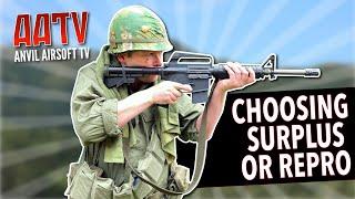 Surplus vs Repro, What’s Best? | Airsoft vs Re-Enactment | AATV EP150