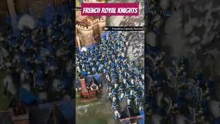 French Royal Knights #aoe4 #ageofempires4 #aoeiv #aoe #shorts