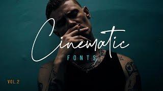 Top Cinematic Fonts 2021 - Volume 2