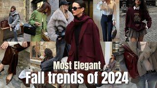 The Most Elegant Fall trends of 2024  10 trends