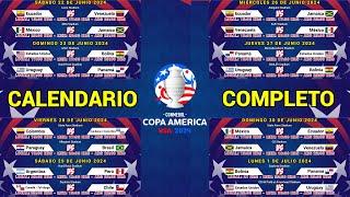 CALENDARIO COMPLETO de la COPA AMERICA 2024