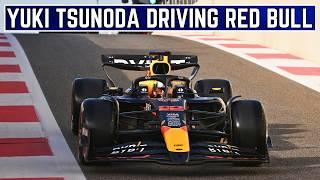 Yuki Tsunoda FIRST Official LAP with Red Bull Racing in Abu Dhabi post-season Test | F1 2024