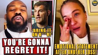 Jon Jones GETS REALLY MAD after Stipe Miocic calls him a 'B*TCH'! Kowalkiewicz on her loss; Aspinall